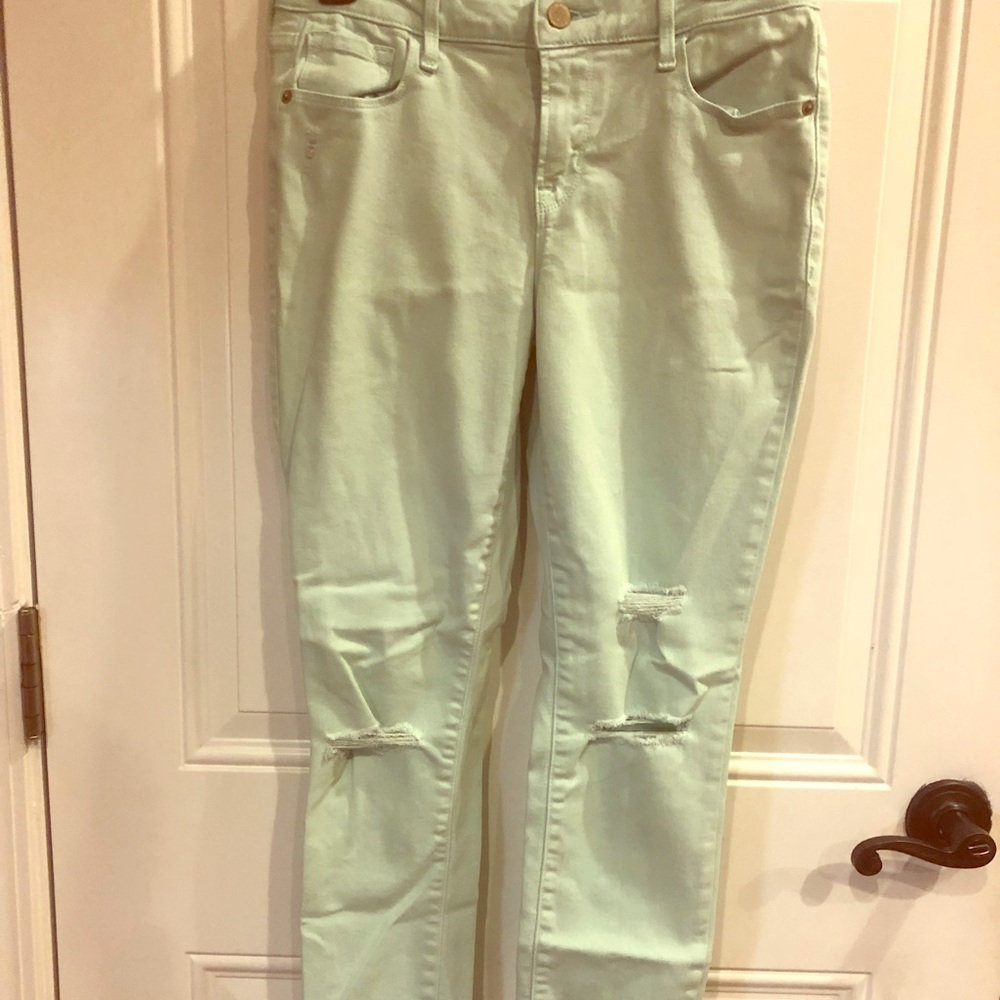 Light Blue Ripped Skinny Jeans